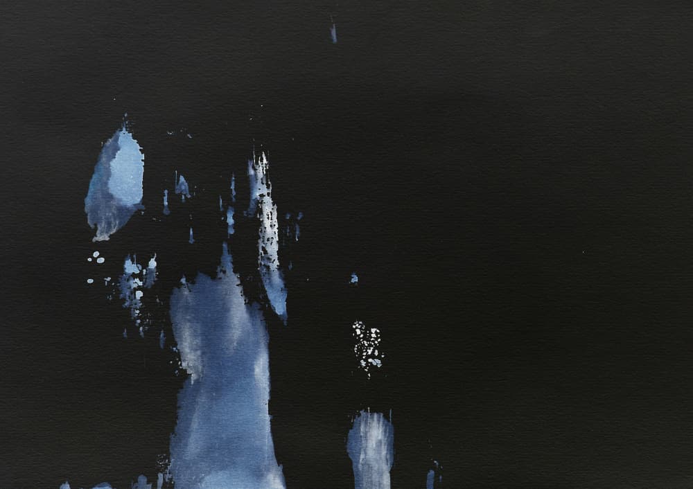 Deep Blue Motion by Santhosh ch — canvas wall art