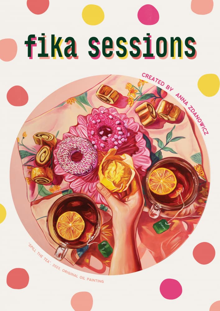 Sweet Fika Sessions by Anna Zdanowicz — canvas wall art
