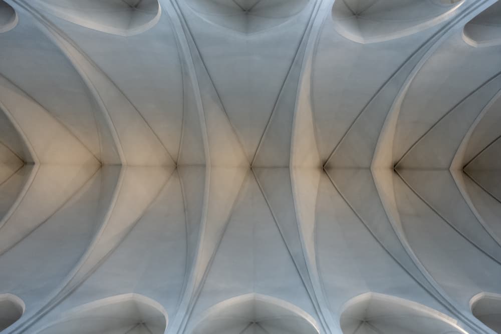 Graceful Vaulted Arches by Linda Wride — canvas wall art