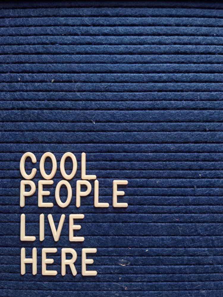Cool People Live Here by Andreas Magnusson — canvas wall art