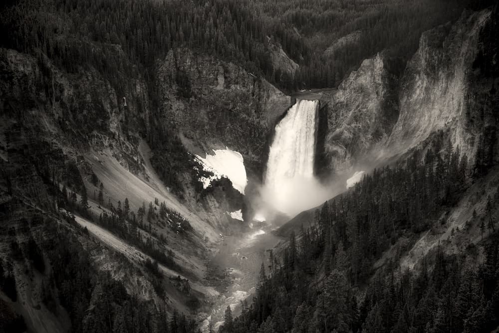 Dramatic Canyon Waterfall by Atul Chopra — canvas wall art