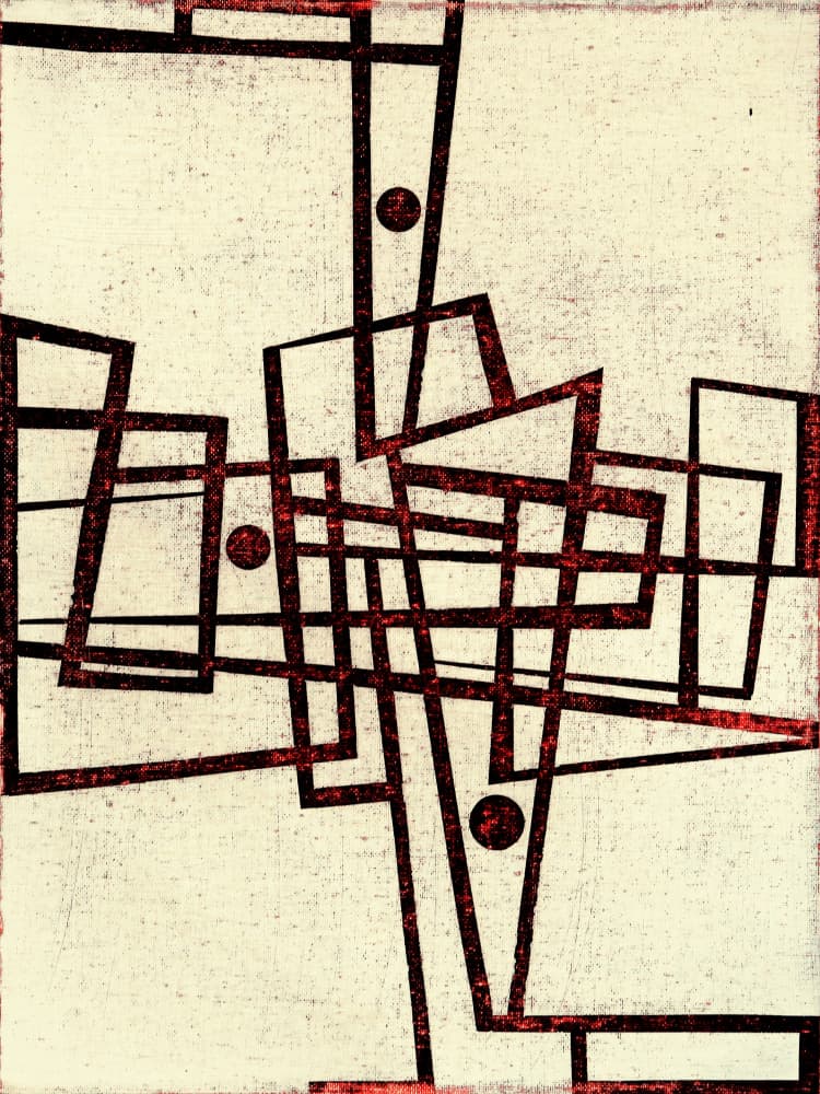 Abstract Geometric Intersections by Petr Strnad — canvas wall art