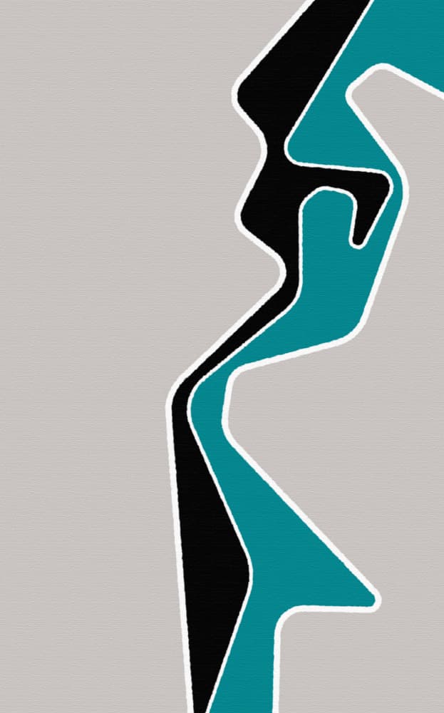 Fluid Teal Flow by Rafa Mateo — canvas wall art