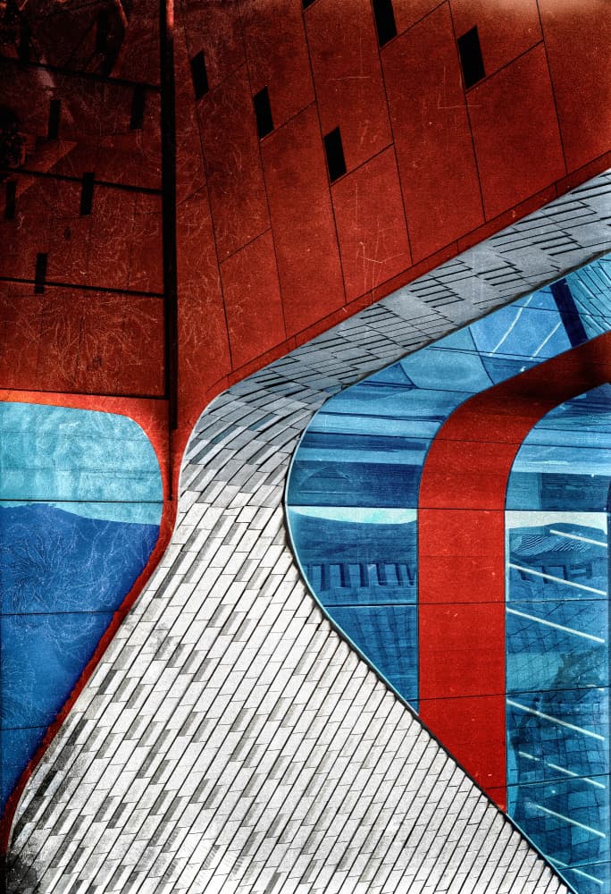 Modern Architectural Curves by Harry Verschelden — canvas wall art