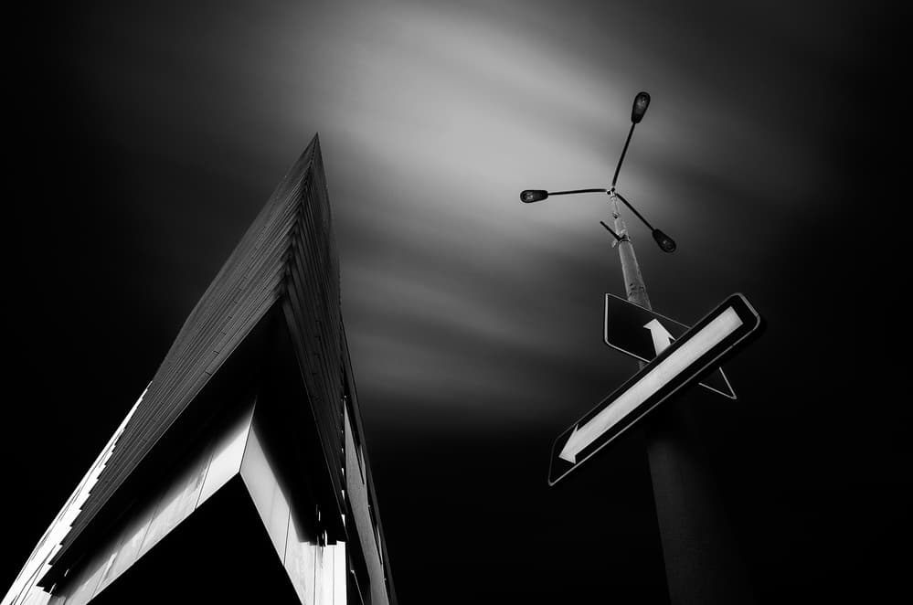 Urban Arrows and Angles by Karol Važan — canvas wall art