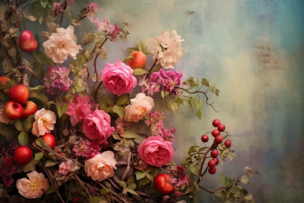 Classic Botanical Still Life by Bilge Paksoylu — canvas wall art
