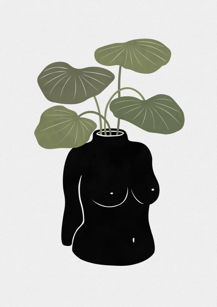 Minimalist Body Bloom by Orara Studio — canvas wall art