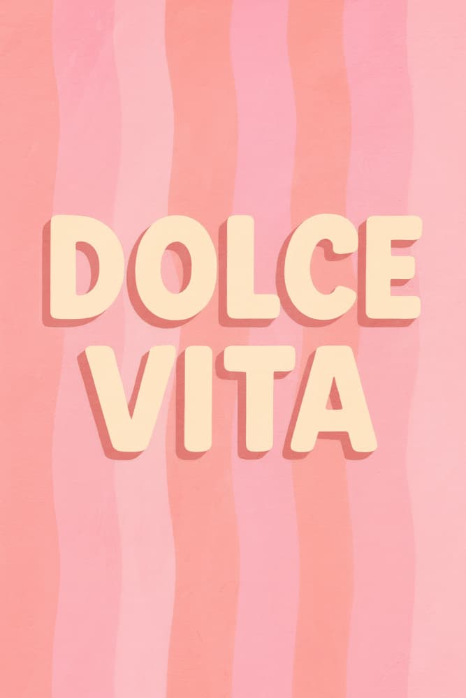 Dolcevita(pastelpink) by Treechild — canvas wall art