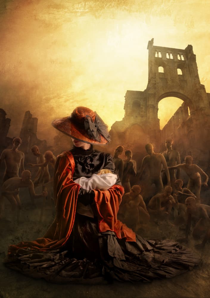 Mother And Child Ruins by Christophe Kiciak — canvas wall art