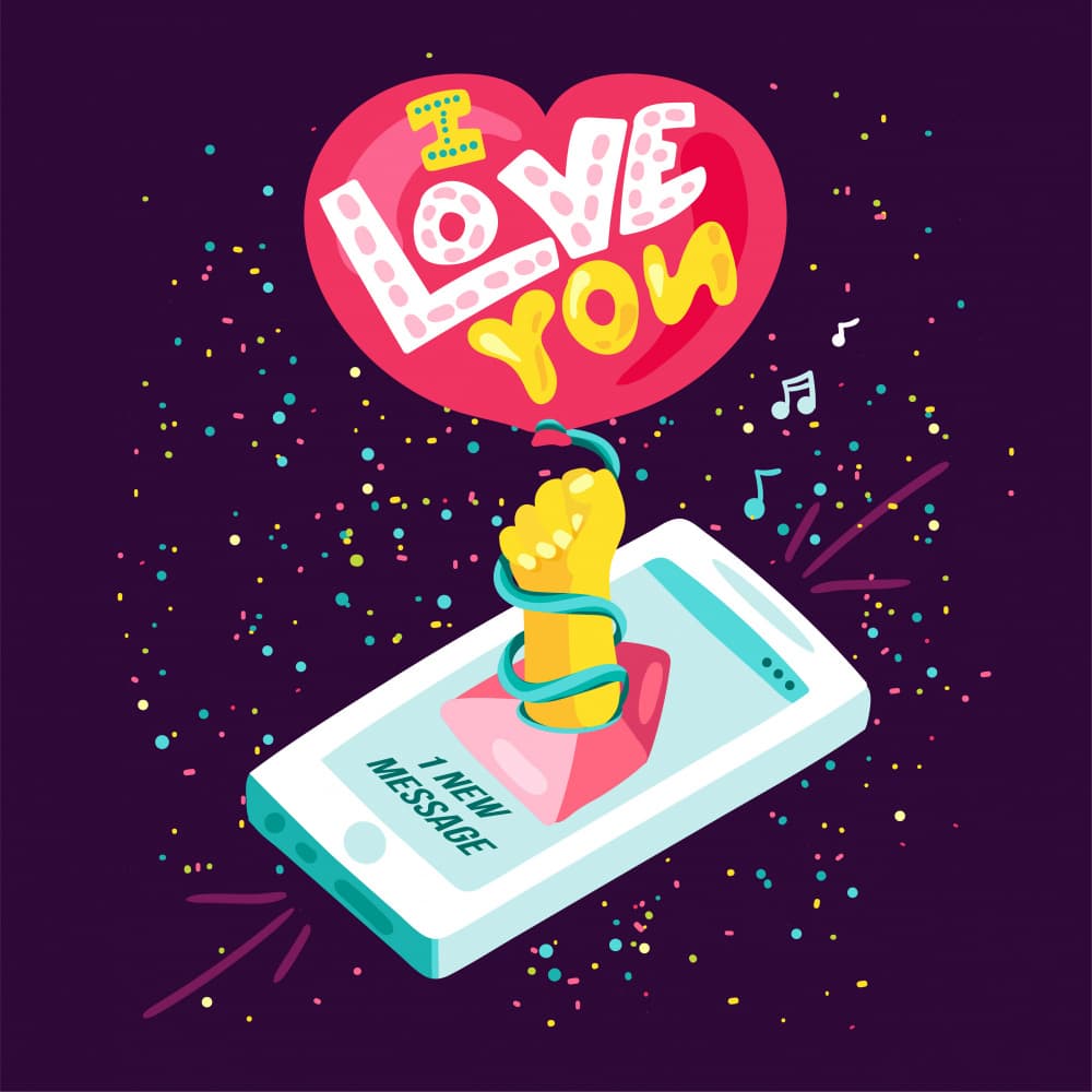 I Love You Message by Marika Barsrsind β canvas wall art