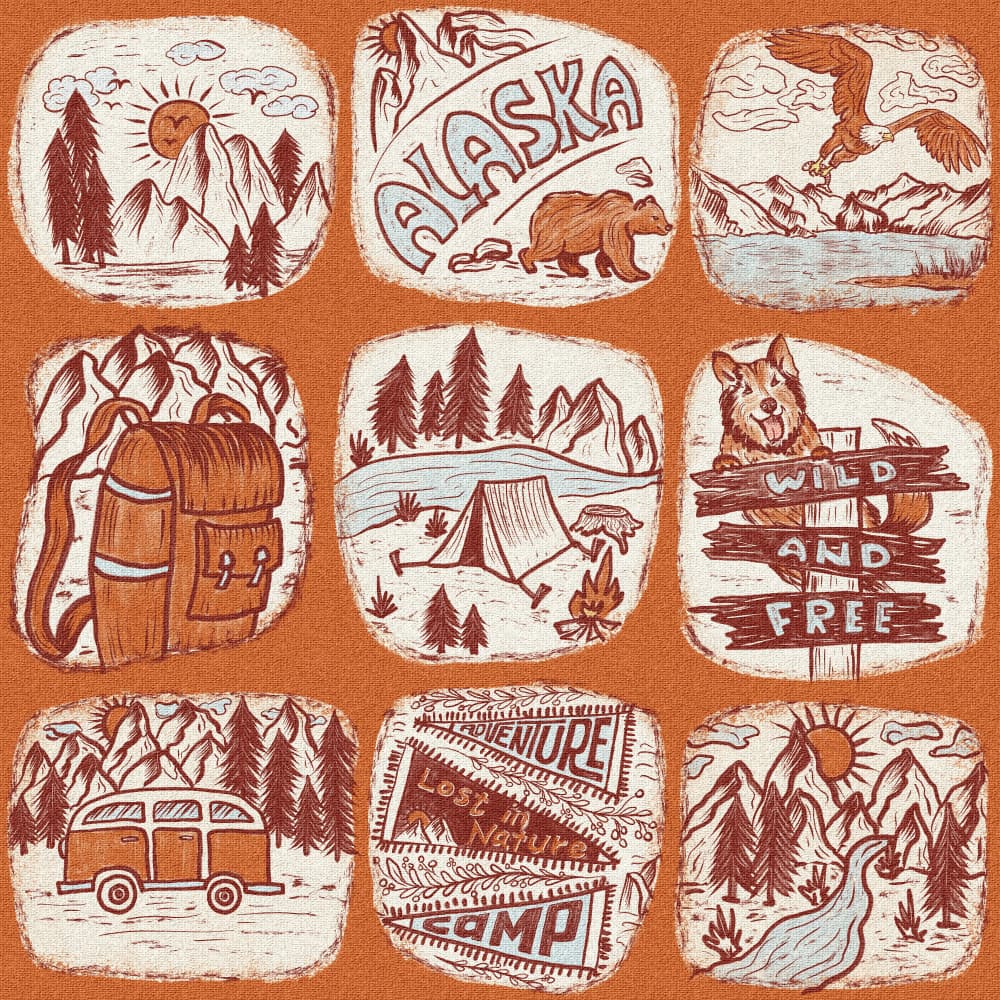 Alaska Wild and Free by Olena Kovalova — canvas wall art