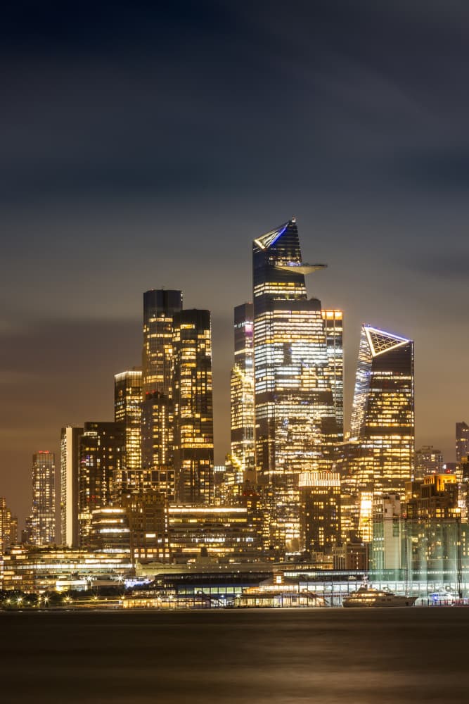 Night City Skyline by Melanie Viola — canvas wall art