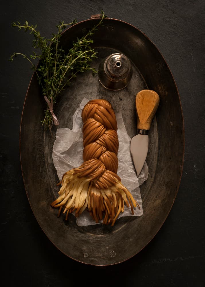 Rustic Braided Cheese by Diana Popescu — canvas wall art