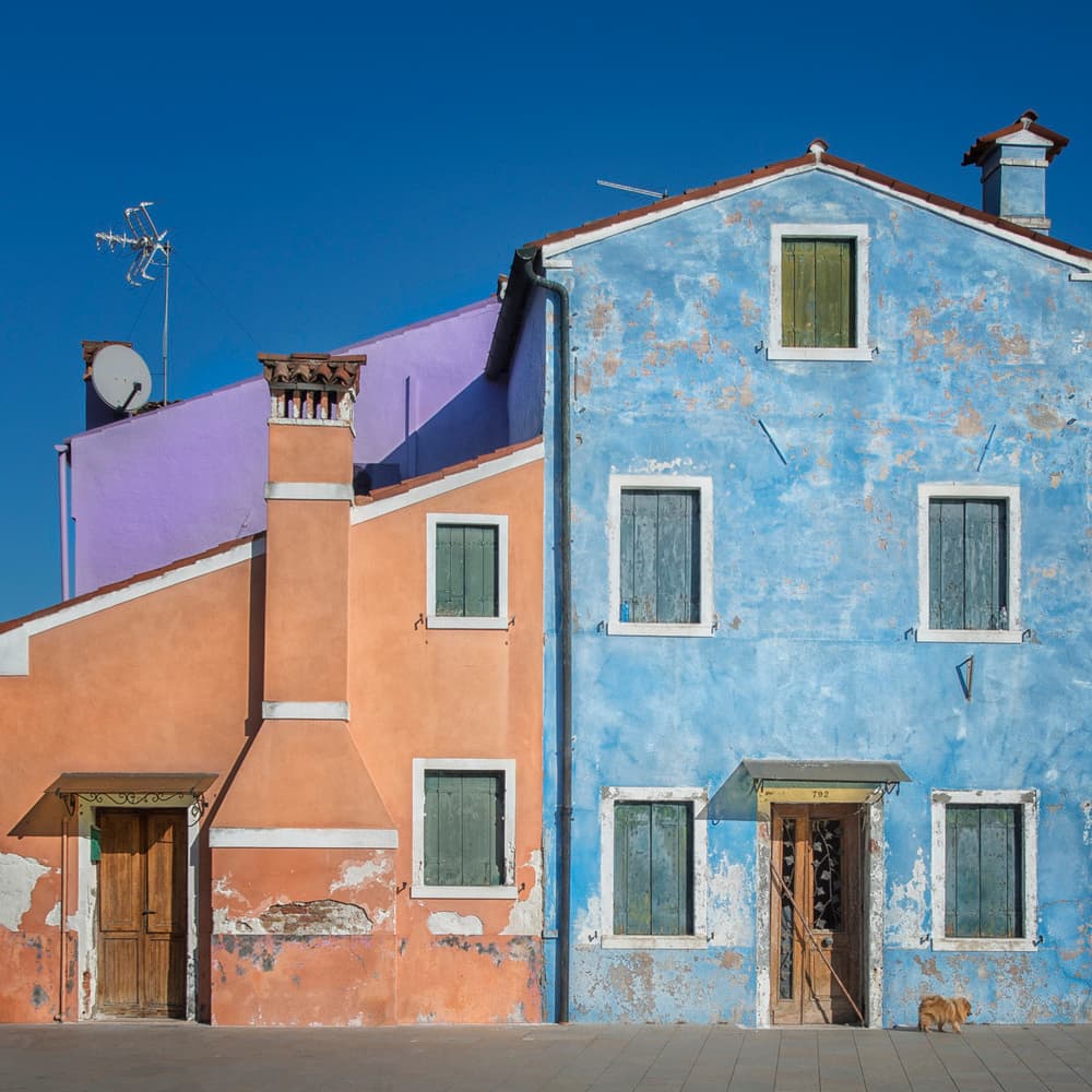 Charming Painted Buildings by Mathilde Guillemot — canvas wall art