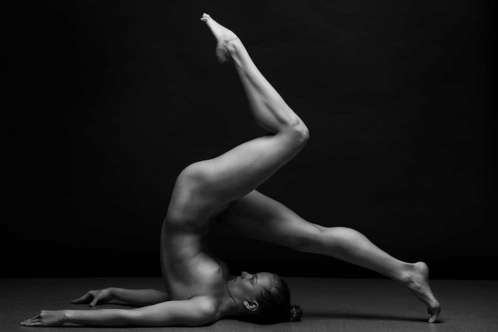 Graceful Nude Pose by Anton Belovodchenko — canvas wall art