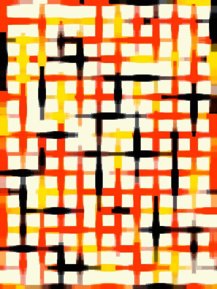 Vibrant Intersecting Lines by Petr Strnad — canvas wall art
