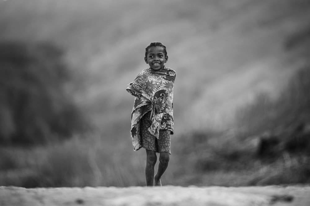 Happy Girl Outdoors by António Carreira — canvas wall art