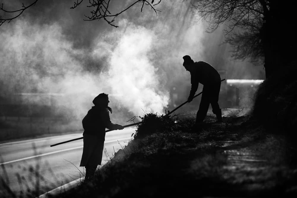 Silhouettes in Smoke by Julien Oncete — canvas wall art