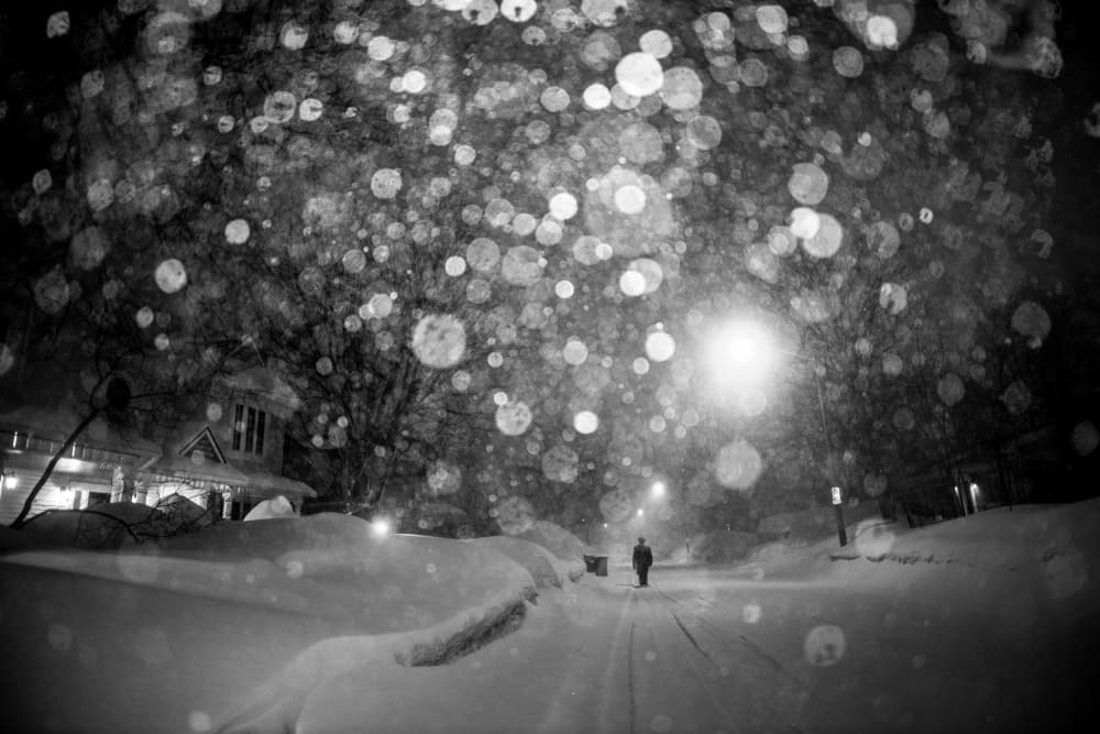 Magical Snowy Night by Michiko Ôtomo — canvas wall art