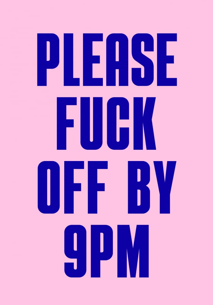 Sarcastic 9pm Message by Athene Fritsch — canvas wall art