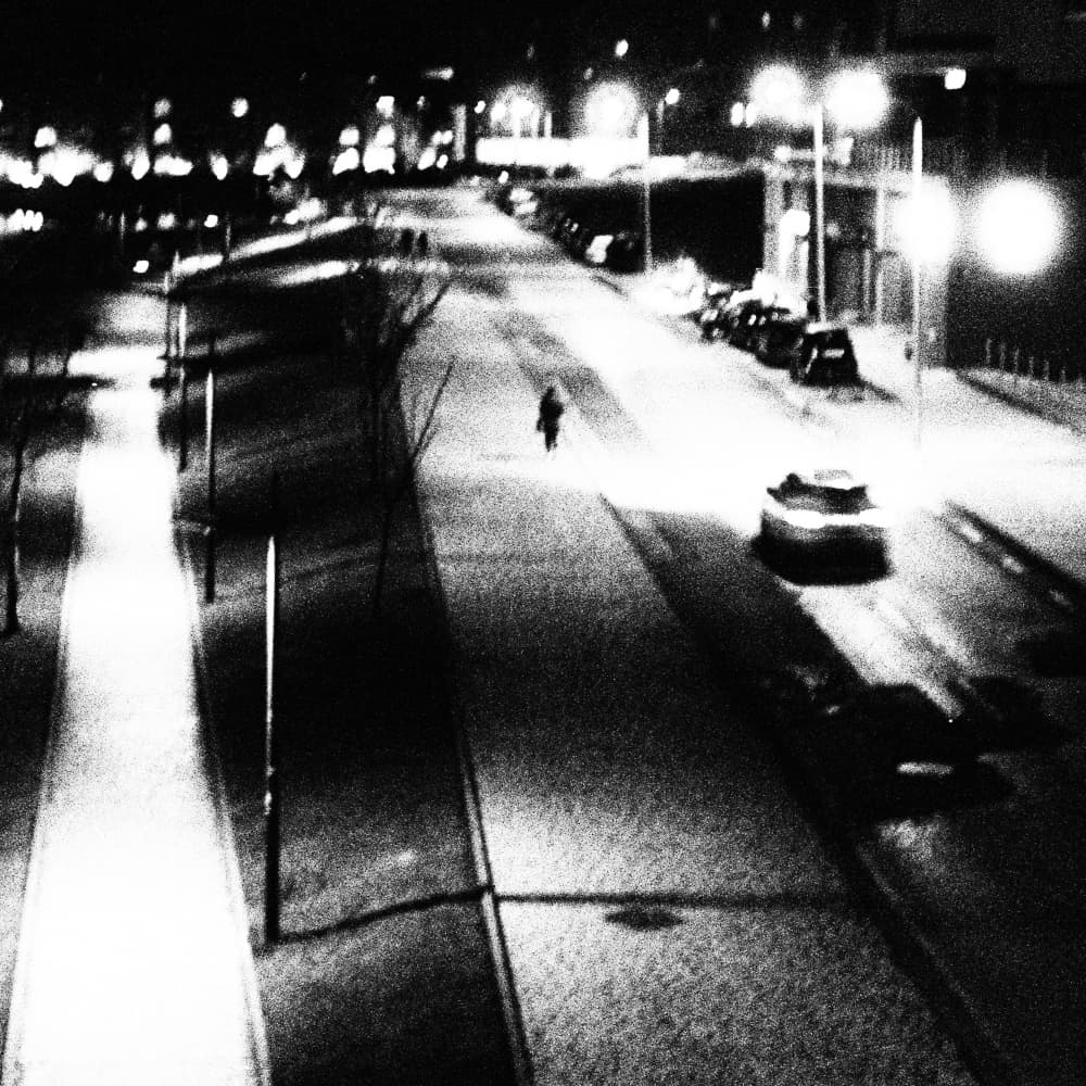 Solitary Night Street by Paulo Abrantes — canvas wall art