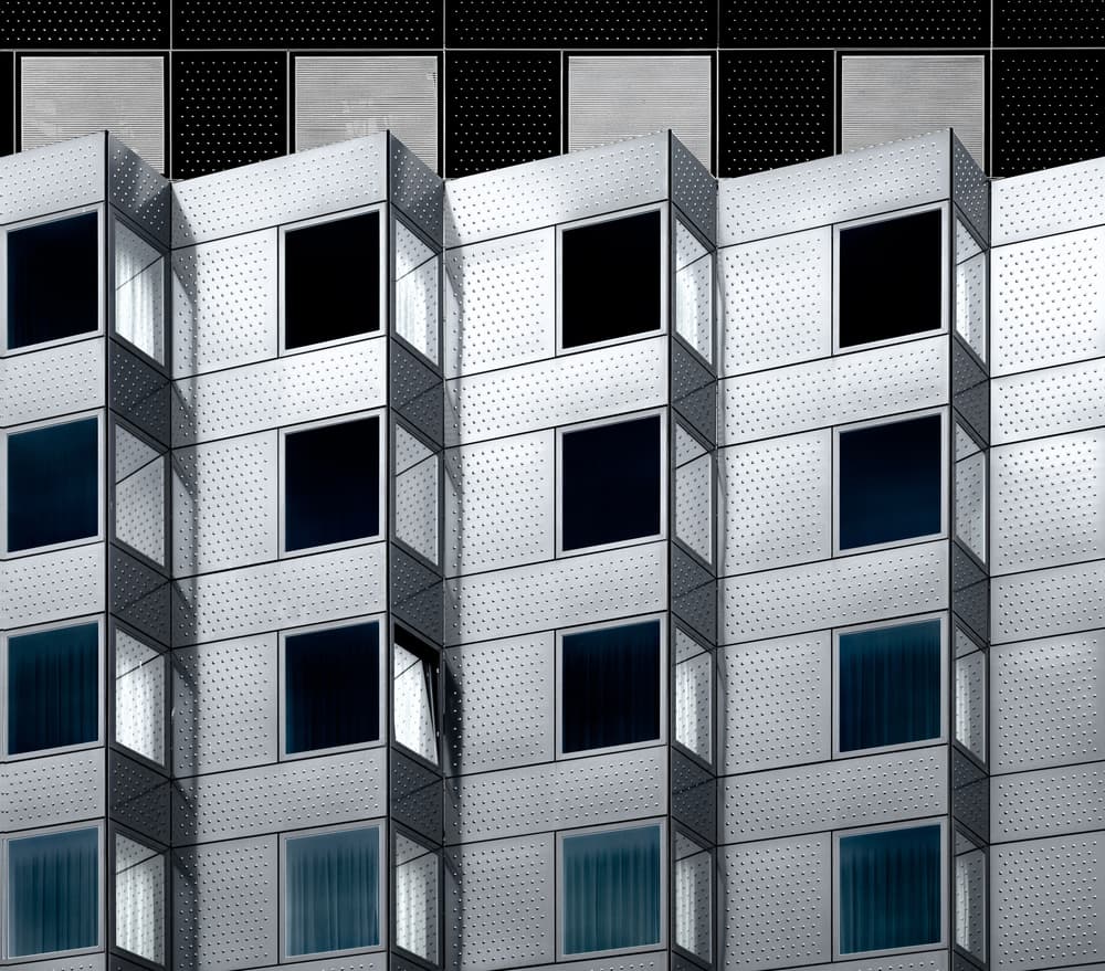 Modern Metallic Facade by Harry Verschelden — canvas wall art