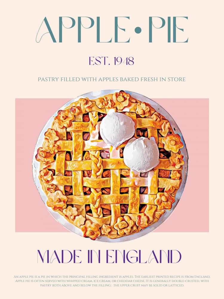 Apple Pie by Nazma Khokhar — canvas wall art