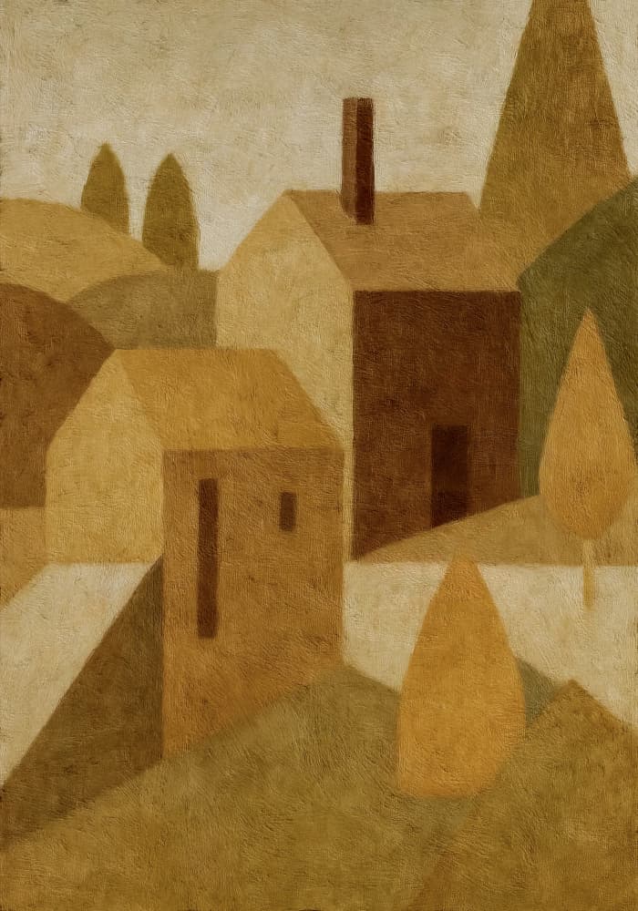 Cottage by Dan Hobday — canvas wall art