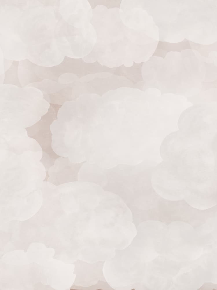 Soft Dream Clouds by Karen Menzenbach — canvas wall art