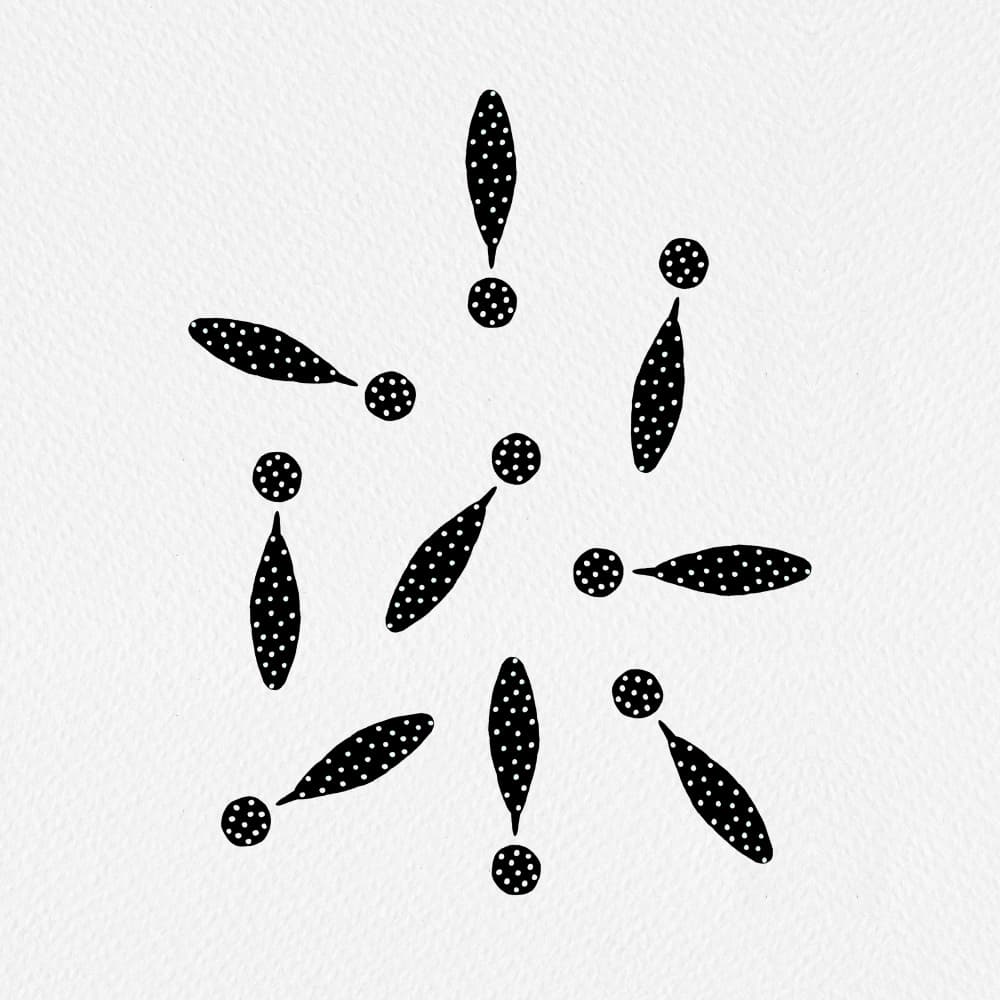 Abstract Speckled Shapes by Michele Channell — canvas wall art