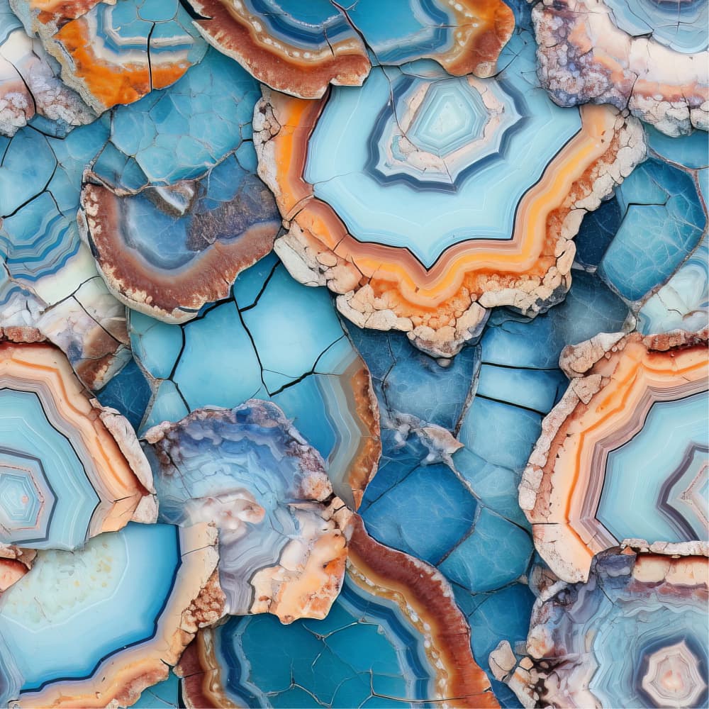 Vibrant Agate Pattern by Bilge Paksoylu — canvas wall art