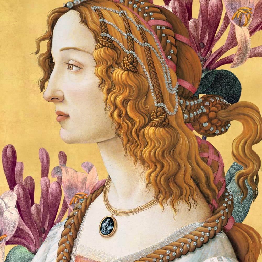 Golden Haired Renaissance Beauty by Marja van den Hurk — canvas wall art
