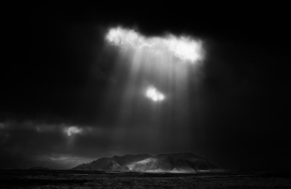 Dramatic Mountain Light by swapnil deshpande — canvas wall art