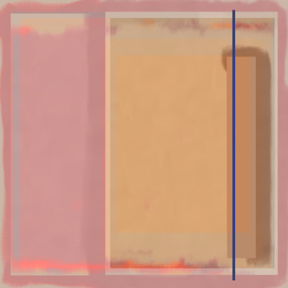 Muted Pink Orange Abstract by Dina Dankers — canvas wall art