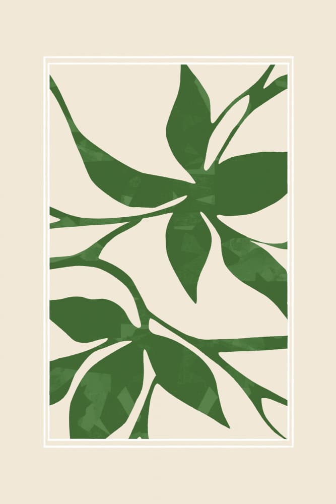 Organic Green Foliage by cartissi — canvas wall art