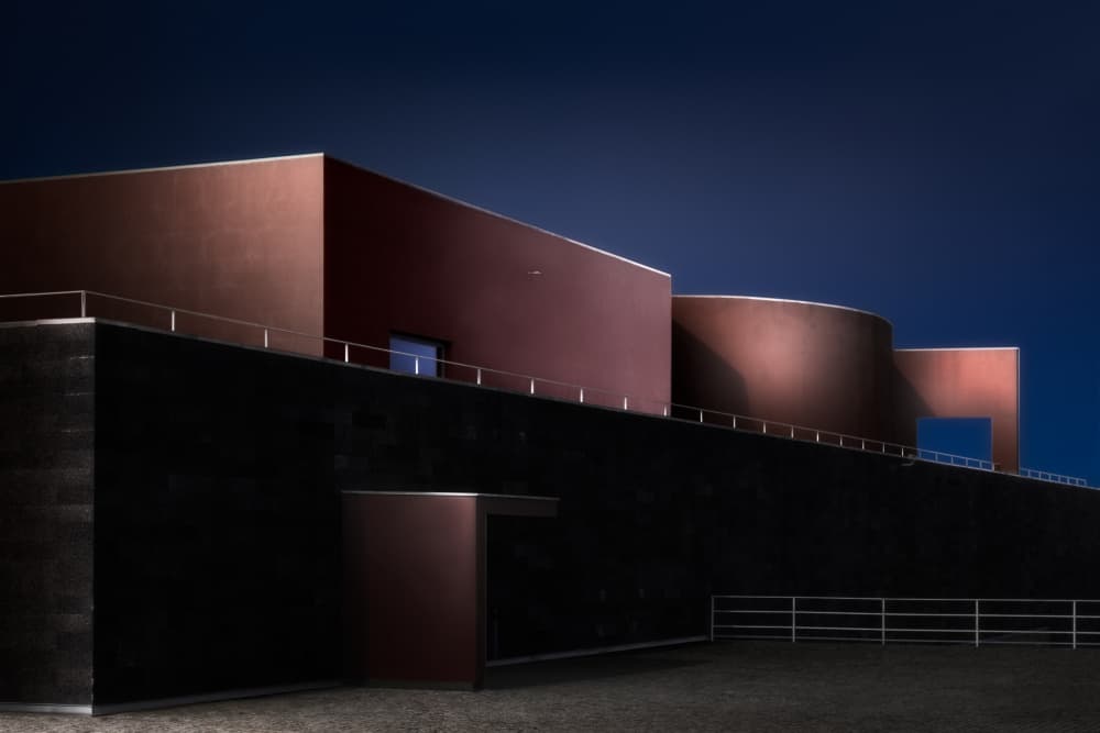 Modern Architectural Twilight by Olavo Azevedo — canvas wall art