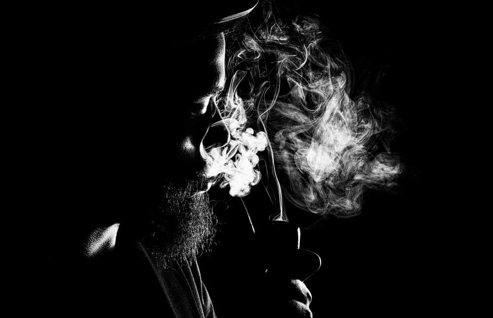 Mysterious Pipe Smoker by Paulo Medeiros — canvas wall art