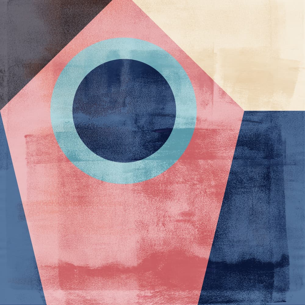 Abstract Geometric Balance by Dina Dankers — canvas wall art