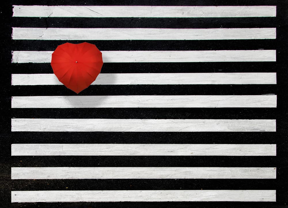 Red Heart Crossing by Alfonso Novillo — canvas wall art