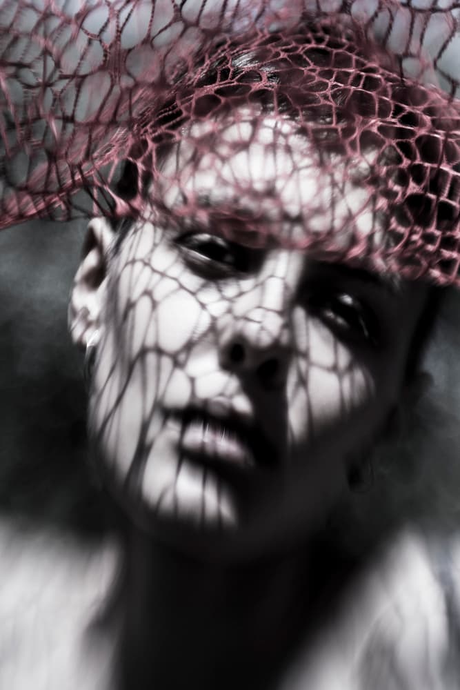 Red Veiled Shadows by Bogdan Bouşcă — canvas wall art
