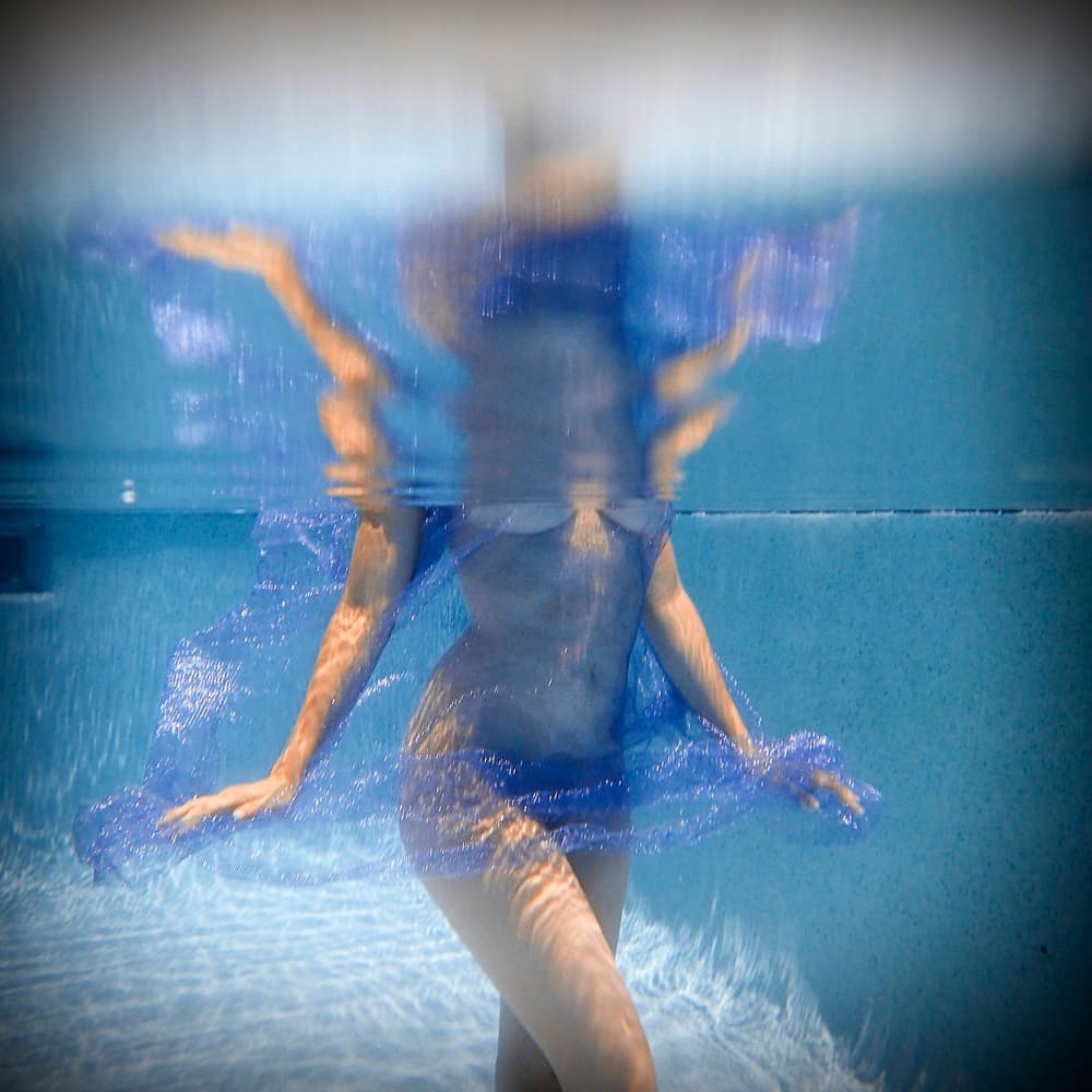 Ethereal Woman Underwater by Mel Brackstone — canvas wall art