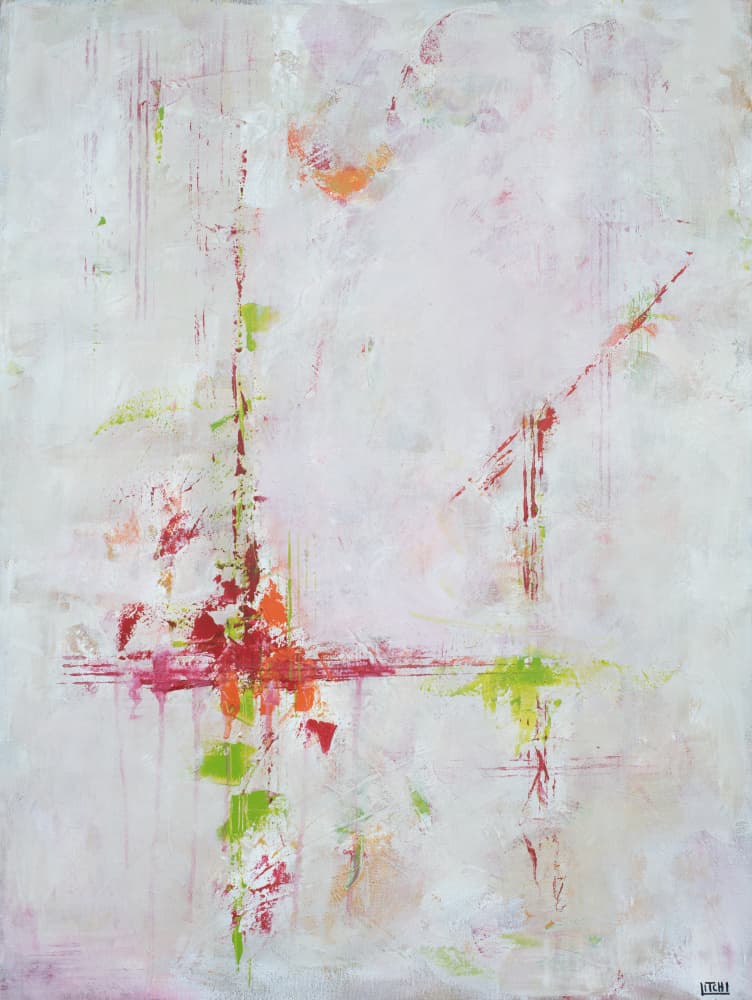 Vibrant Abstract Strokes by Lillian Christiansson — canvas wall art