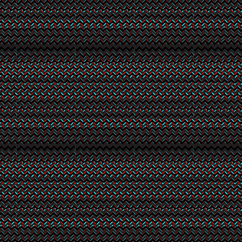 Dynamic Zigzag Illusion by Florent Bodart — canvas wall art