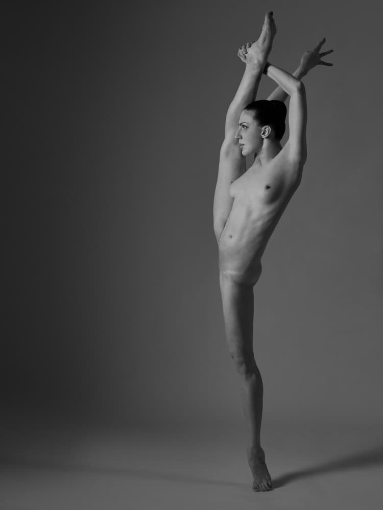 Graceful Nude Split by Zanna — canvas wall art