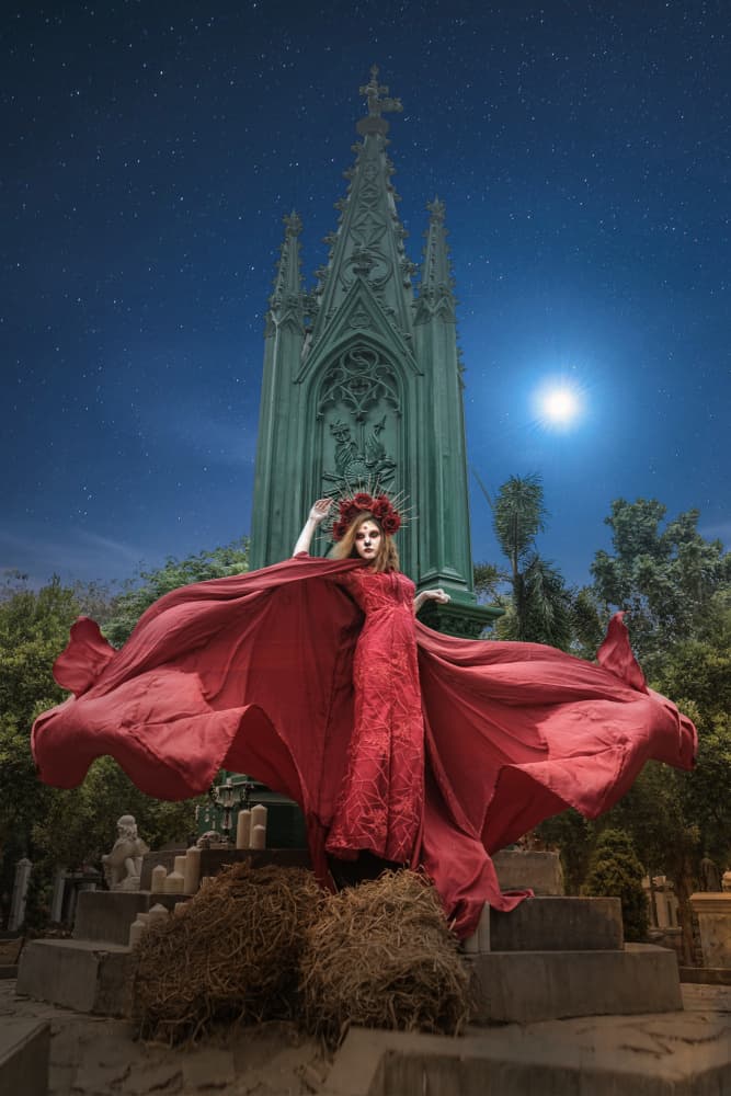 Red Queen of Night by Ajar Setiadi — canvas wall art