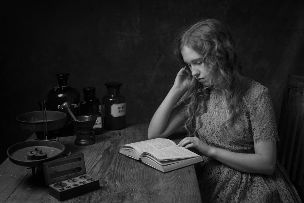 Scholar's Apothecary Study by Ruth Franke — canvas wall art