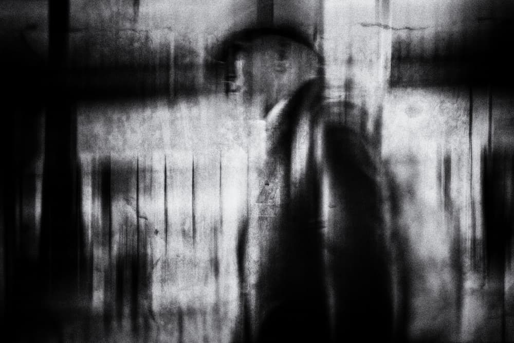 Mysterious Dark Figure by Ina Tänzer — canvas wall art