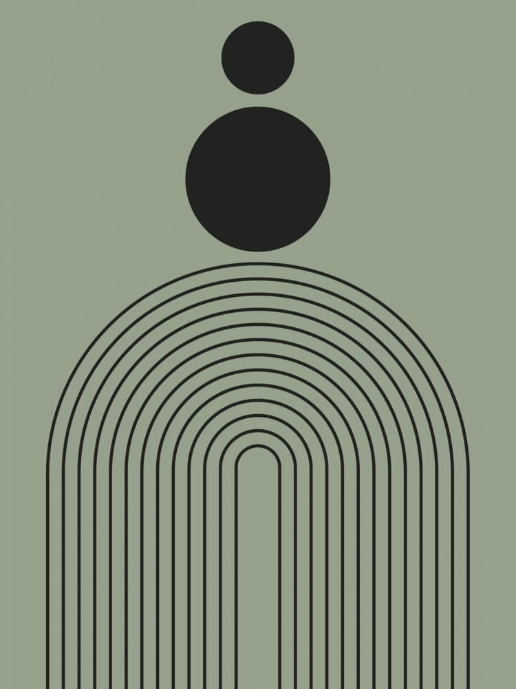 Geometric Balance by Jolly and Dash — canvas wall art