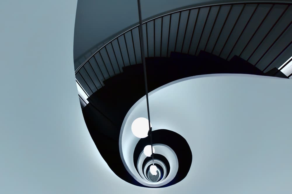Modern Spiral Ascent by Jorge Pimenta — canvas wall art