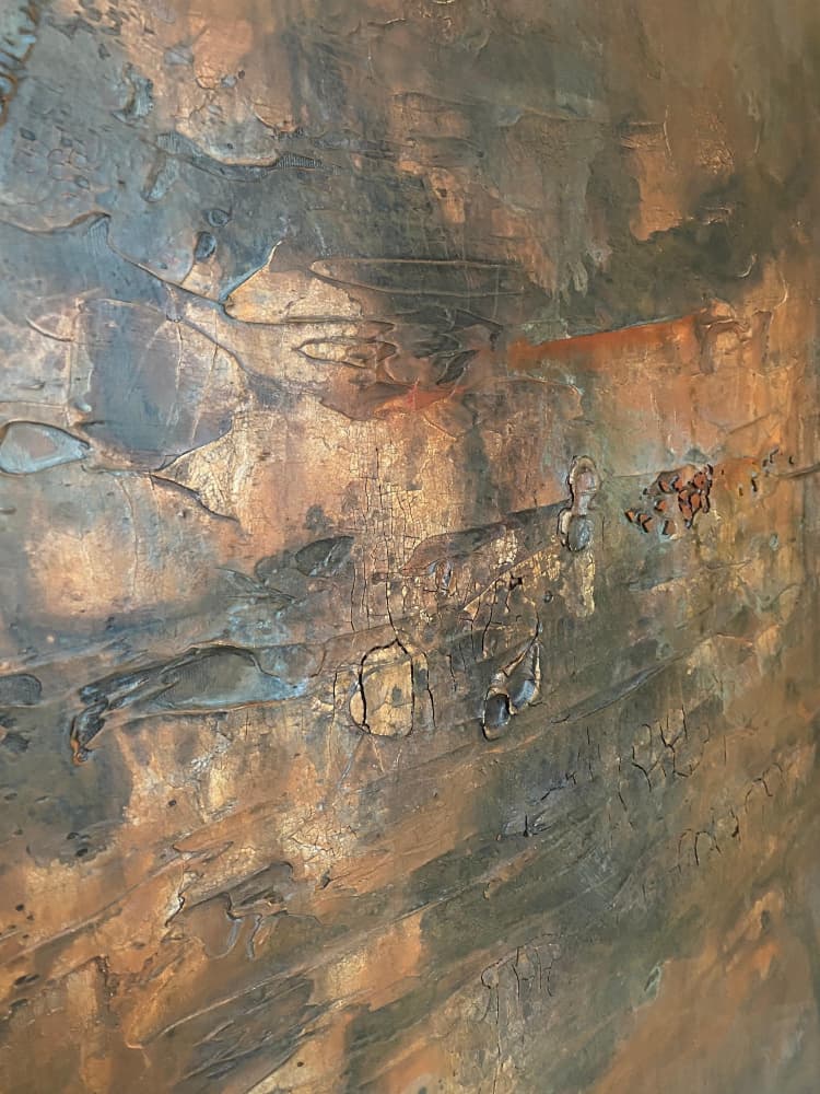Aged Copper Patina by Gabriela Aleksandra Szuba — canvas wall art